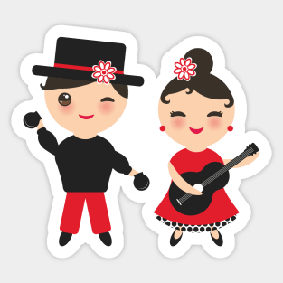 Spanish Flamenco Dancer (67) Sticker